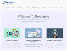 Tablet Screenshot of broadgateinc.com